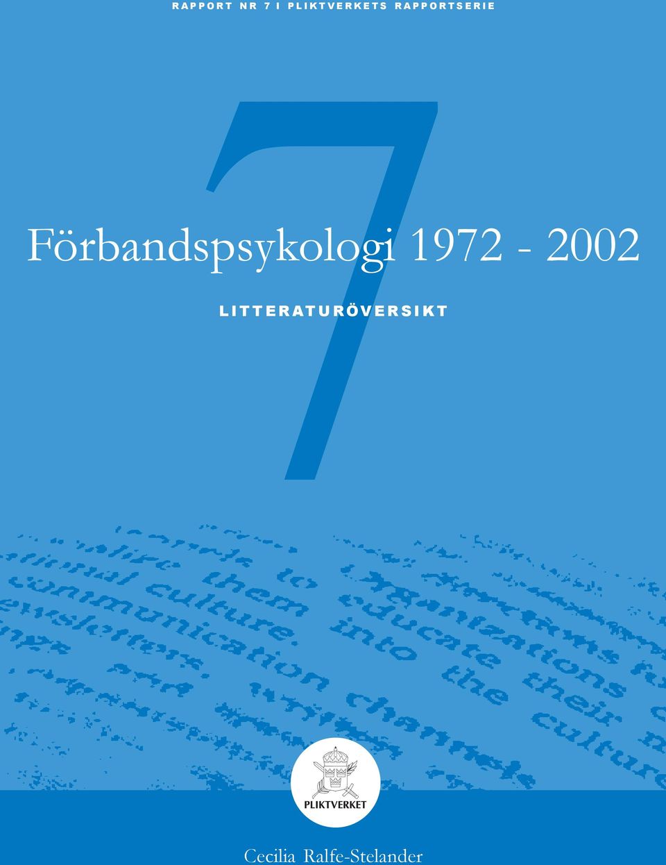 Förbandspsykologi 1972-2002