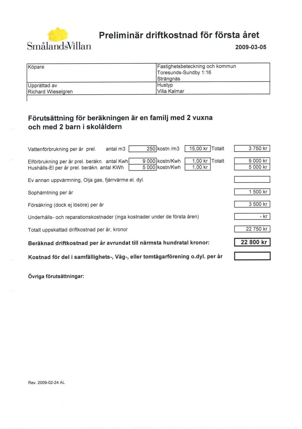 antal fwnl g OOO]kostn/Kwh I t,obtilfotatt Hushåils-Et per ar pret. beräkn. antat KWh l--öölkostn/kwh lt,oo krl Ev annan uppvärmning, Olja gas, fjärrvärme el. dyl.