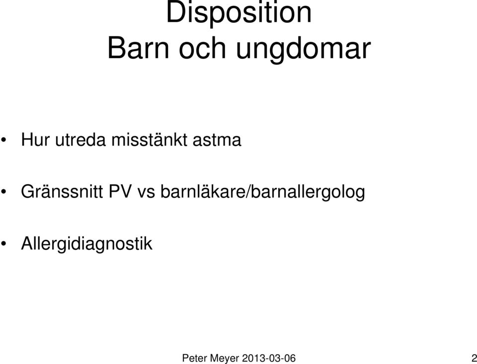 PV vs barnläkare/barnallergolog