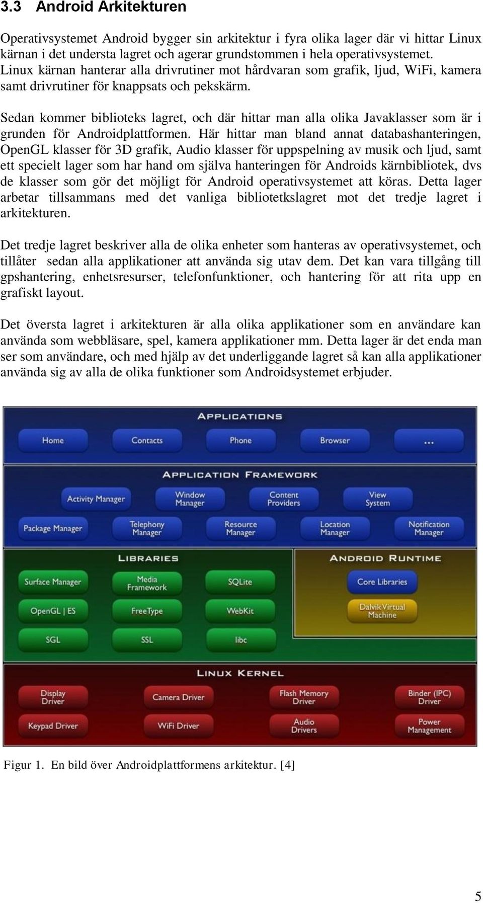 Sedan kommer biblioteks lagret, och där hittar man alla olika Javaklasser som är i grunden för Androidplattformen.