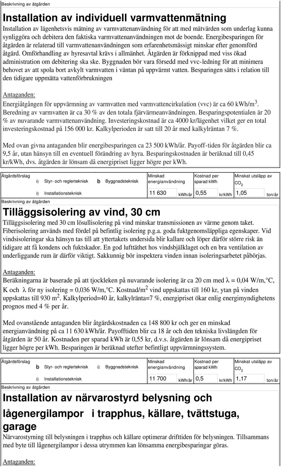 Omförhandling av hyresavtal krävs i allmänhet. Åtgärden är förknippad med viss ökad administration om debitering ska ske.