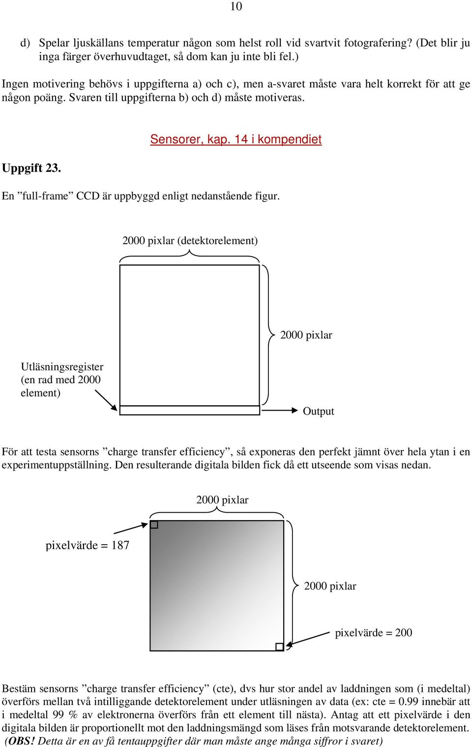 14 i kompendiet En full-frame CCD är uppbyggd enligt nedanstående figur.