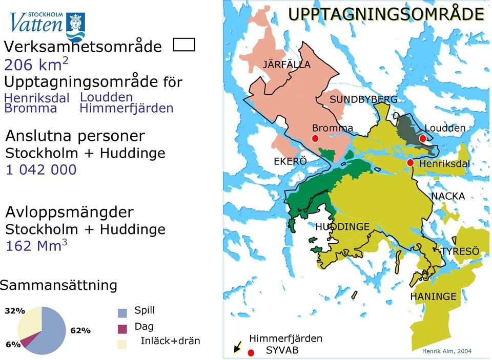 Stockholm + Huddinge 162 Mm 3 JÄRFÄLLA SUNDBYBERG Bromma EKERÖ HUDDINGE Loudden Henriksdal