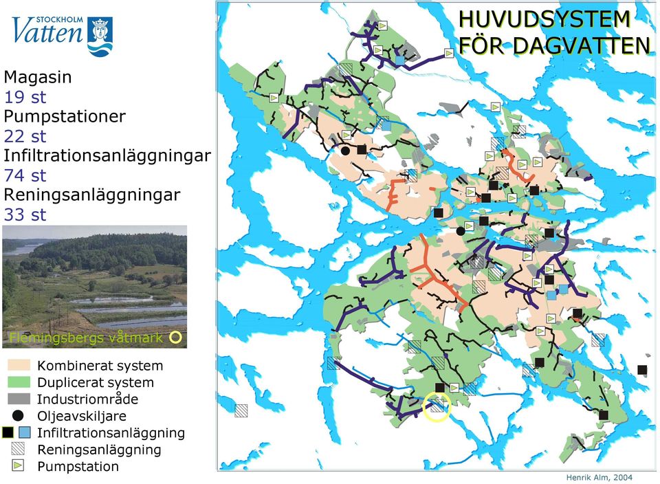 våtmark Kombinerat system Duplicerat system Industriområde