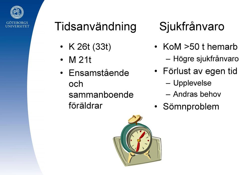 Sjukfrånvaro KoM >50 t hemarb Högre