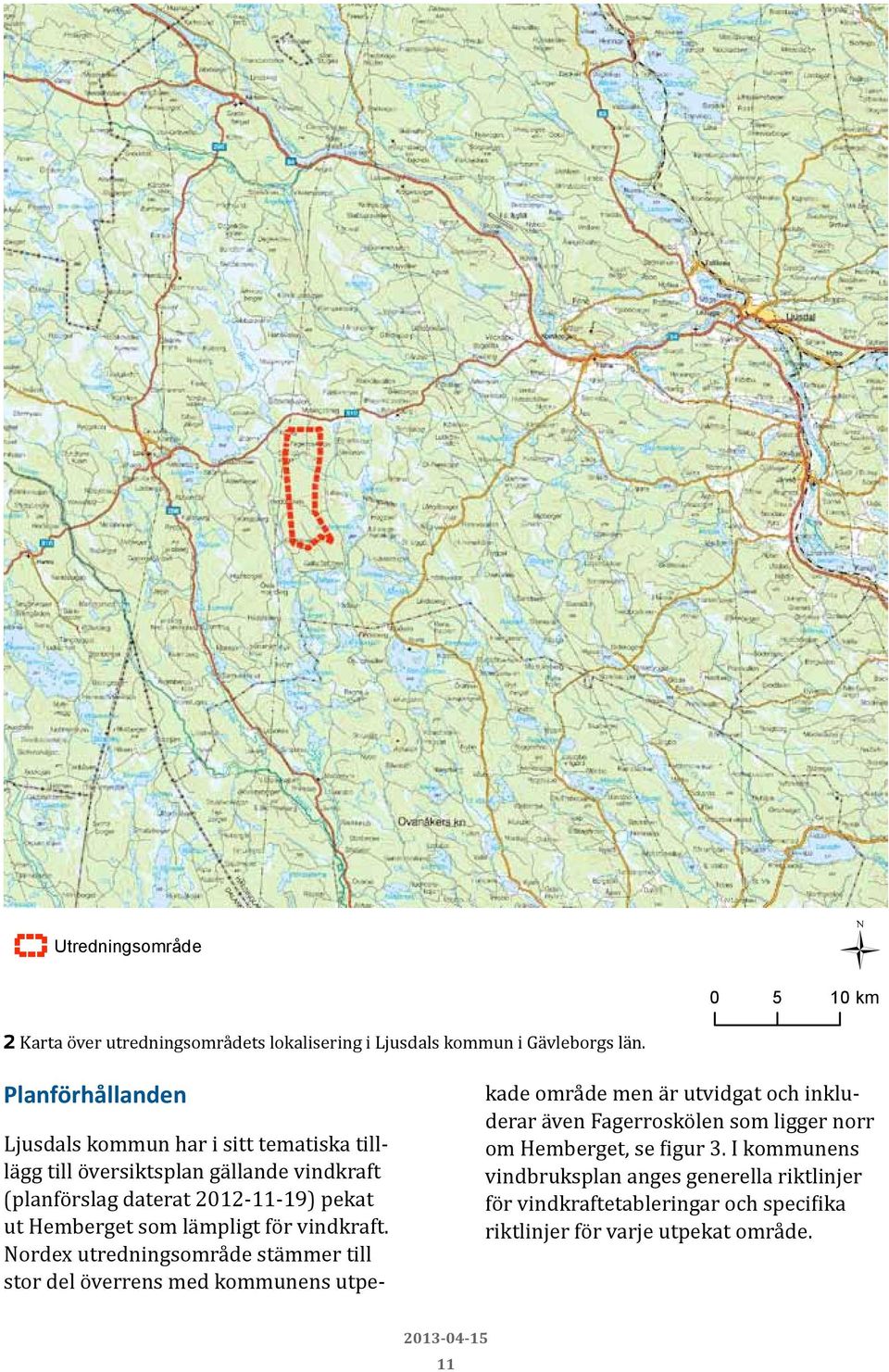 Hemberget som lämpligt för vindkraft.