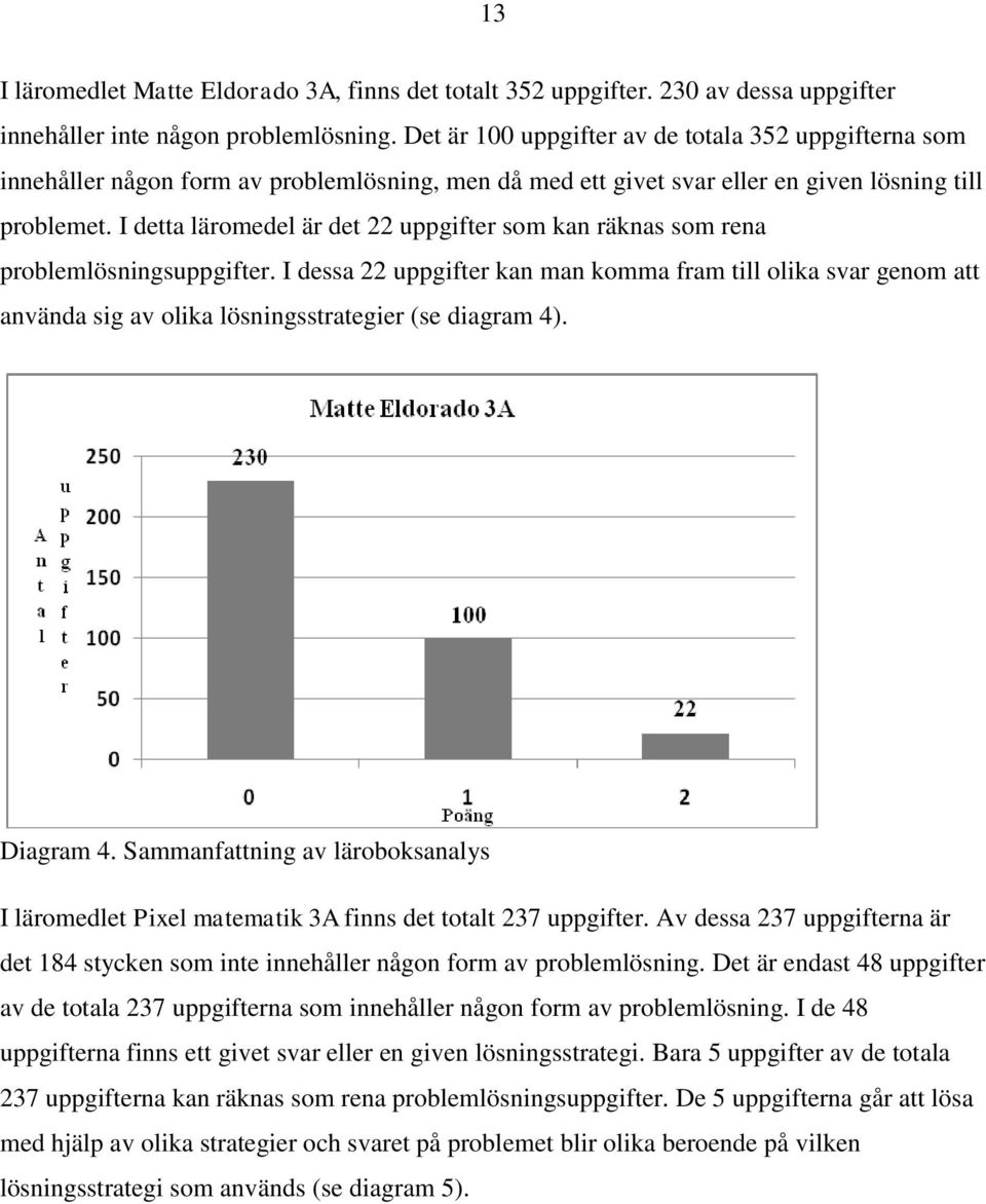 I detta läromedel är det 22 uppgifter som kan räknas som rena problemlösningsuppgifter.