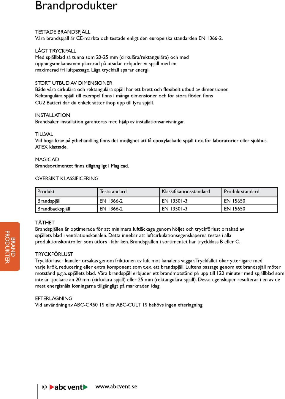 Låga tryckfall sparar energi. STORT UTBUD AV DIMENSIONER CU2 Batteri där du enkelt sätter ihop upp till fyra spjäll.