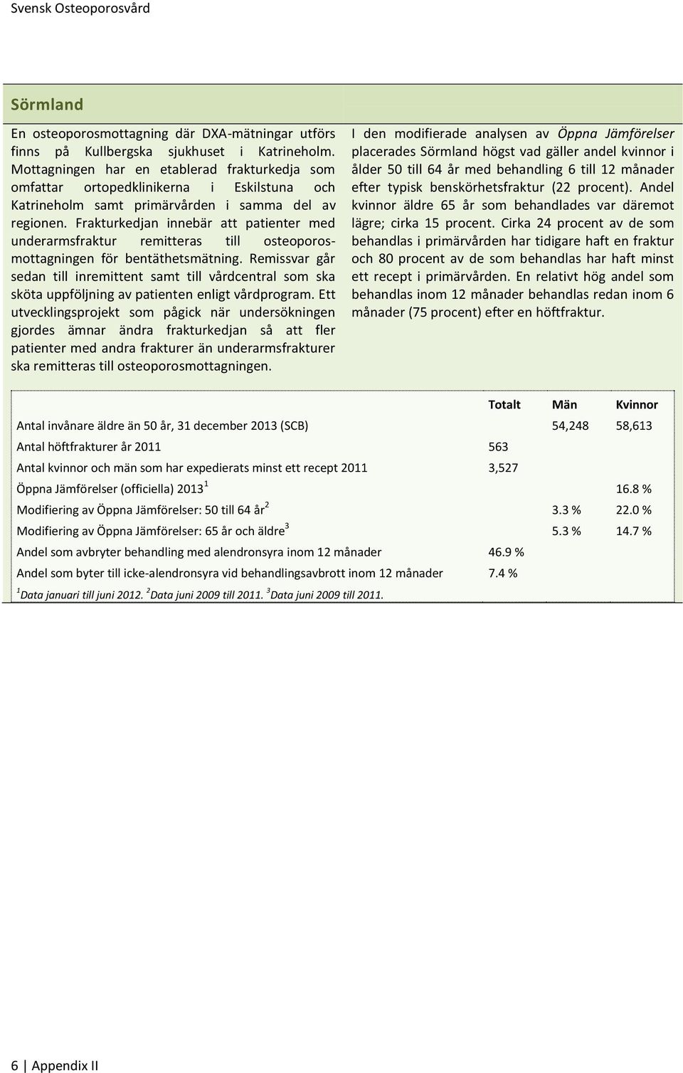 Frakturkedjan innebär att patienter med underarmsfraktur remitteras till osteoporosmottagningen för bentäthetsmätning.