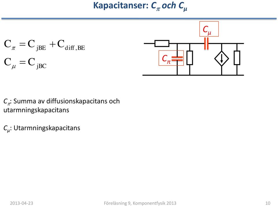 diffusionskapacitans och