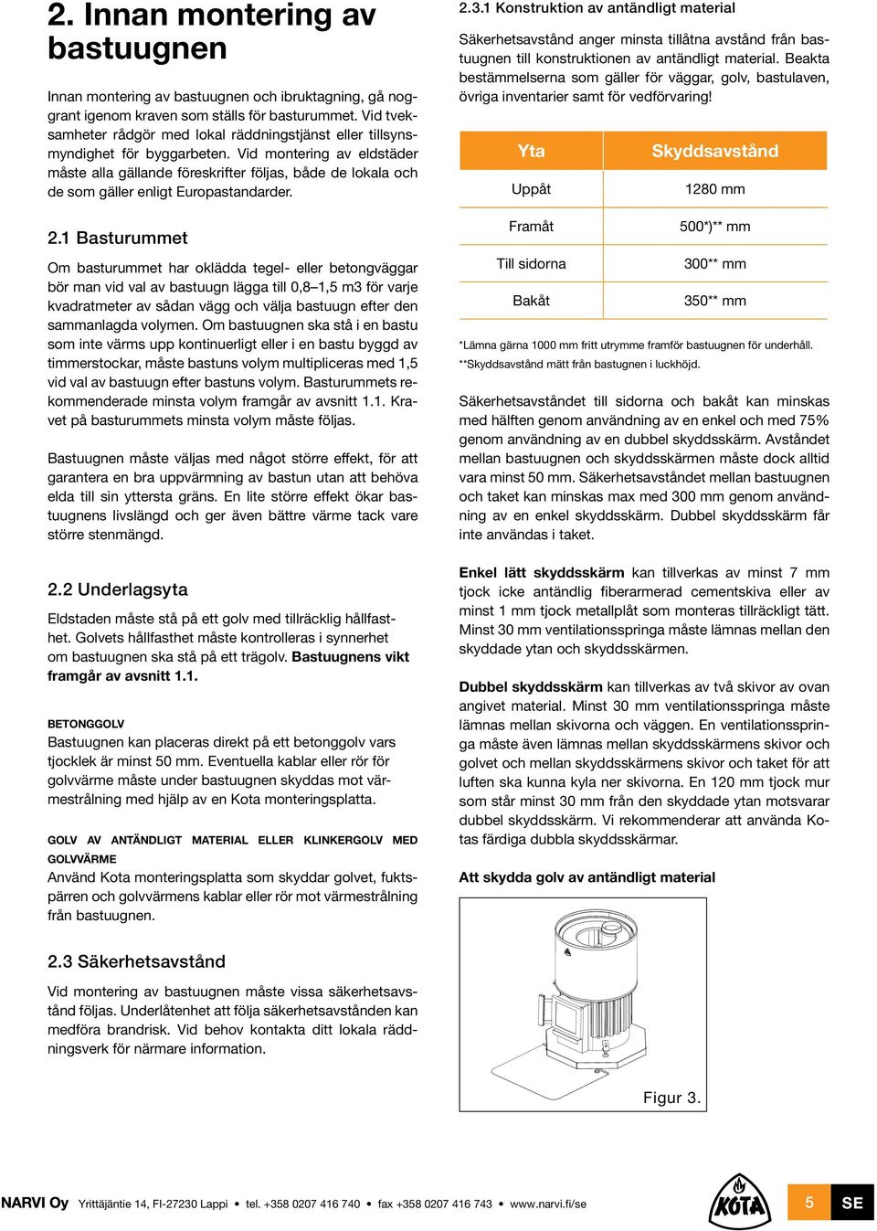 Vid montering av eldstäder måste alla gällande föreskrifter följas, både de lokala och de som gäller enligt Europastandarder. 2.