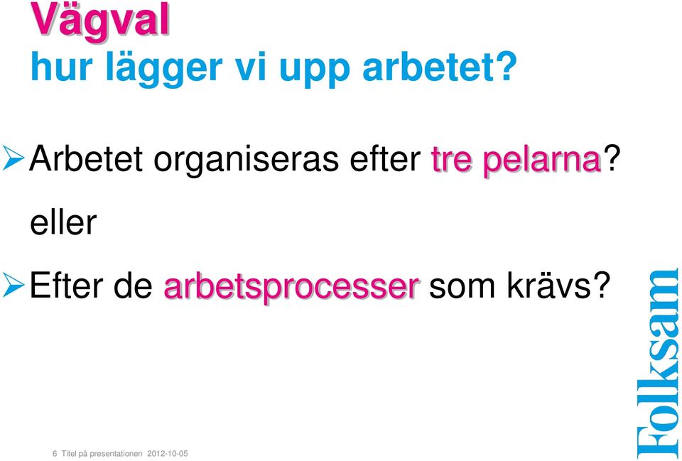 eller Efter de arbetsprocesser som