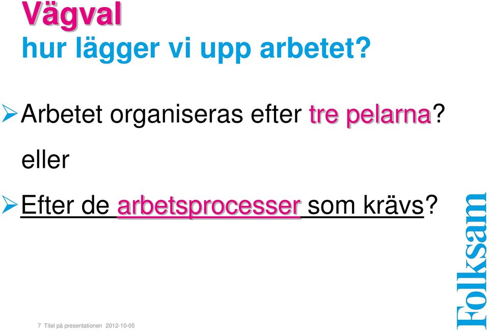 eller Efter de arbetsprocesser som