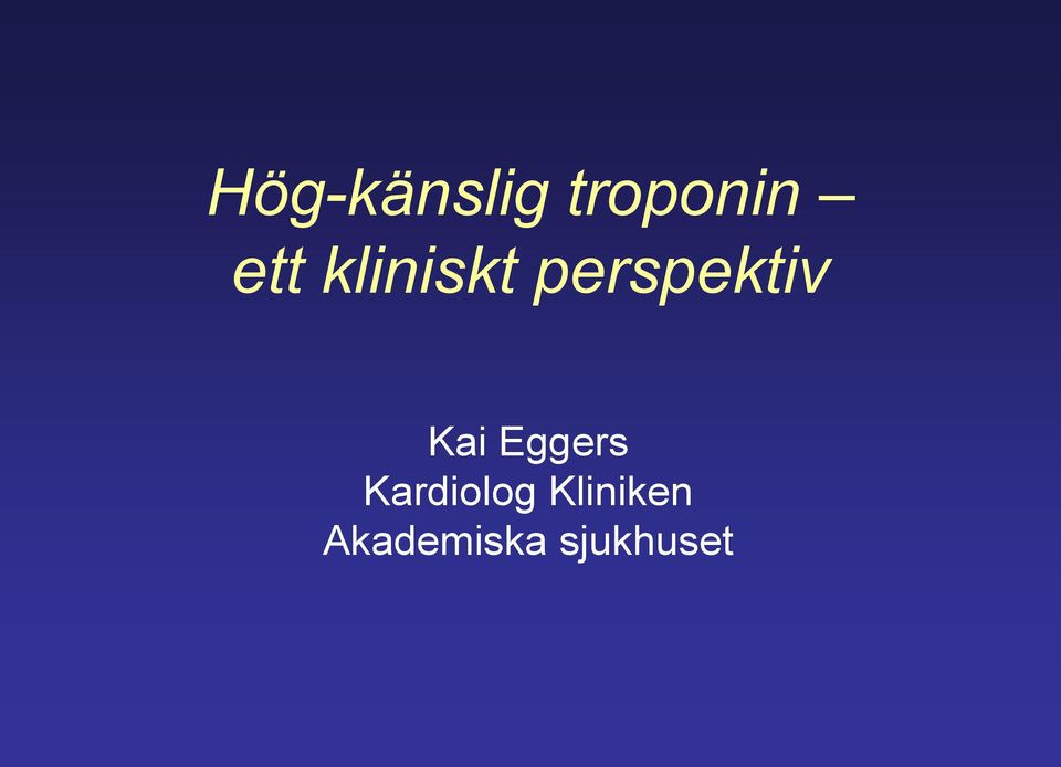 Kai Eggers Kardiolog