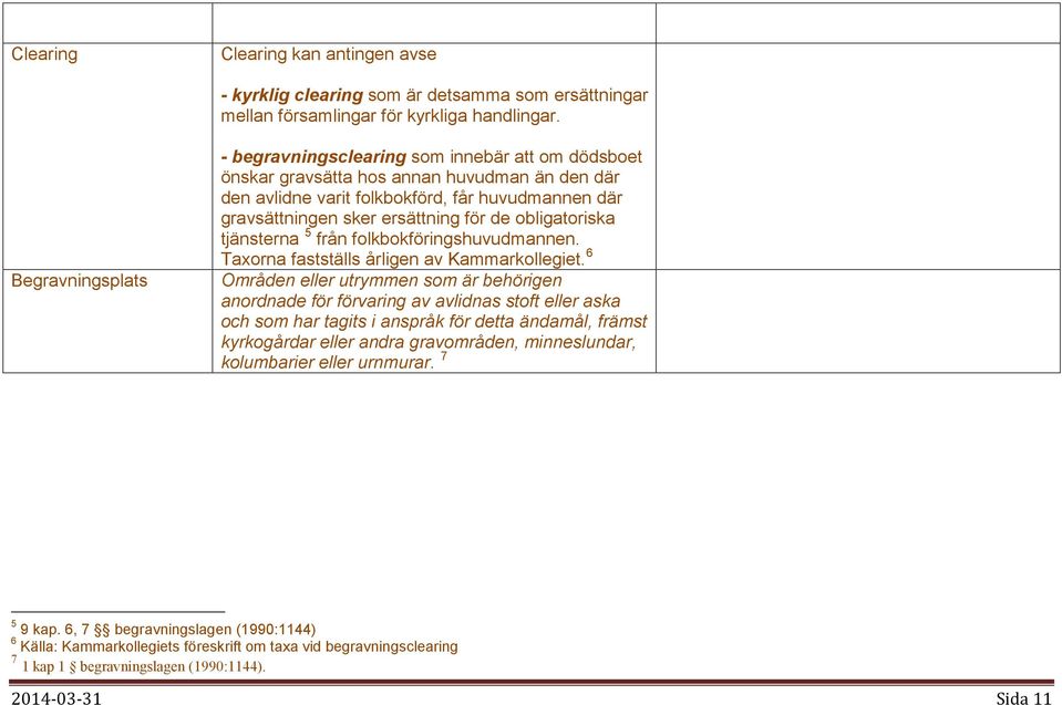 de obligatoriska tjänsterna 5 från folkbokföringshuvudmannen. Taxorna fastställs årligen av Kammarkollegiet.