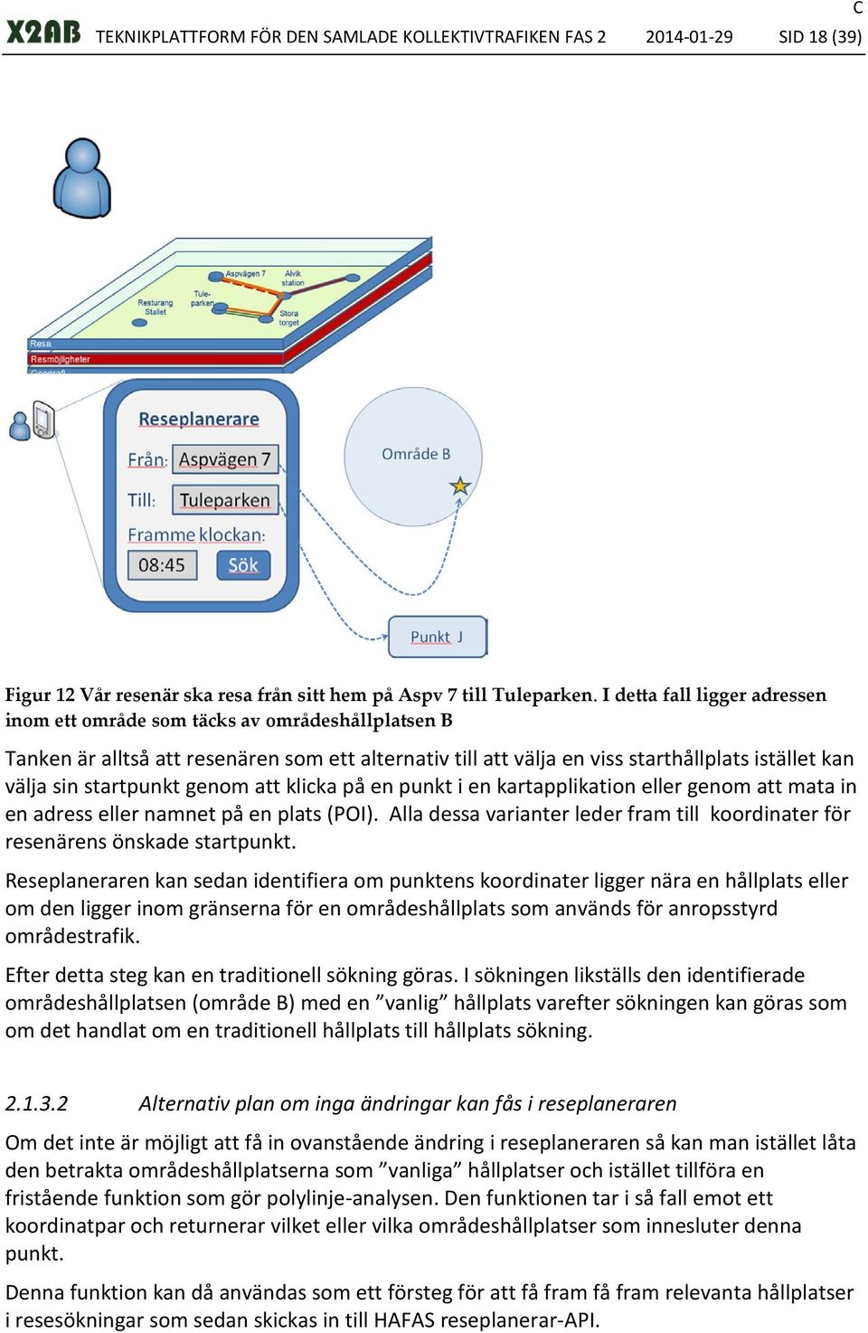 startpunkt genom att klicka på en punkt i en kartapplikation eller genom att mata in en adress eller namnet på en plats (POI).