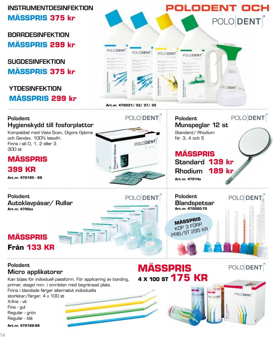 3, 4 och 5 Hygienskydd till fosforplattor MÄSS 399 KR MÄSS Standard 139 kr Rhodium 189 kr Art.nr.