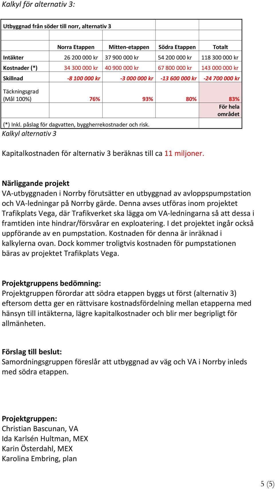 Närliggande projekt VA-utbyggnaden i Norrby förutsätter en utbyggnad av avloppspumpstation och VA-ledningar på Norrby gärde.