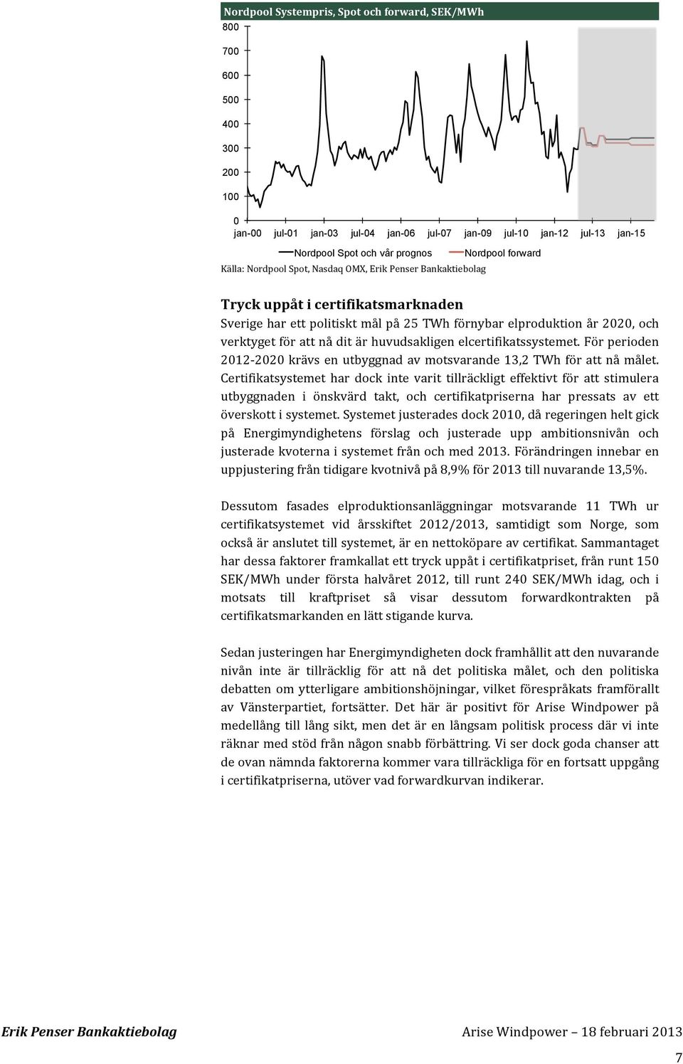 För perioden 212-22 krävs en utbyggnad av motsvarande 13,2 TWh för att nå målet.