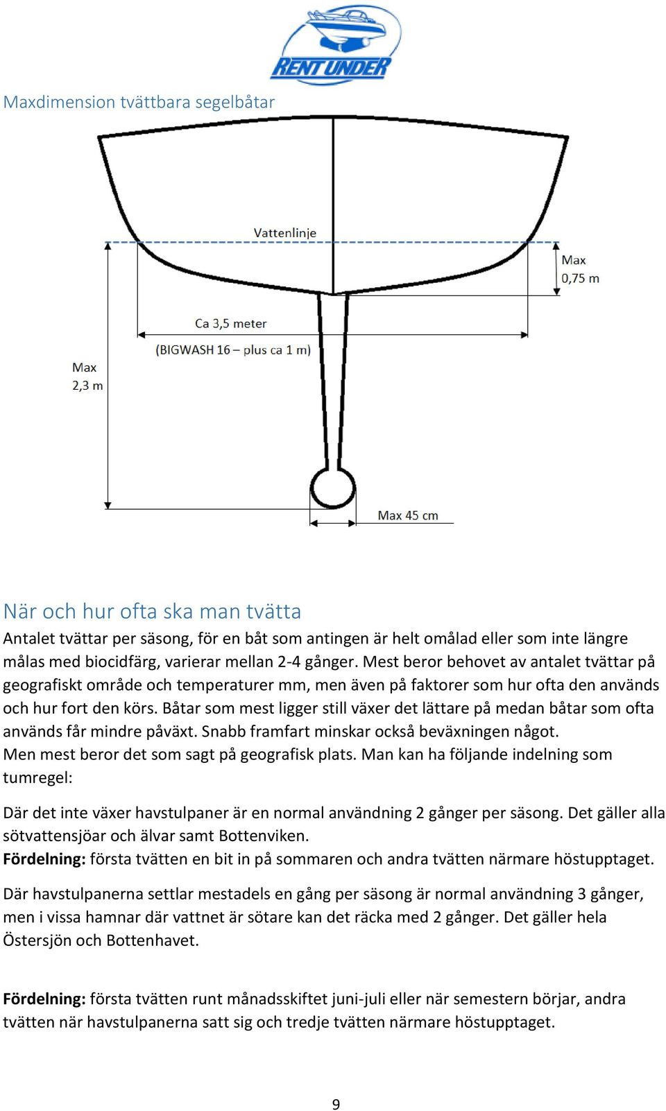 Båtar som mest ligger still växer det lättare på medan båtar som ofta används får mindre påväxt. Snabb framfart minskar också beväxningen något. Men mest beror det som sagt på geografisk plats.