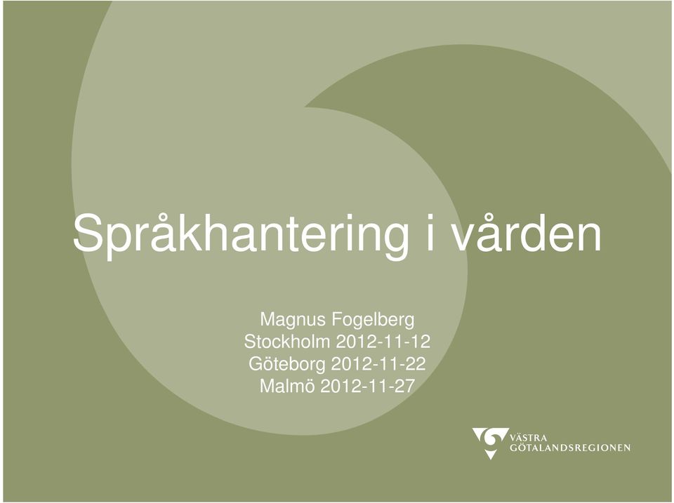 Stockholm 2012-11-12