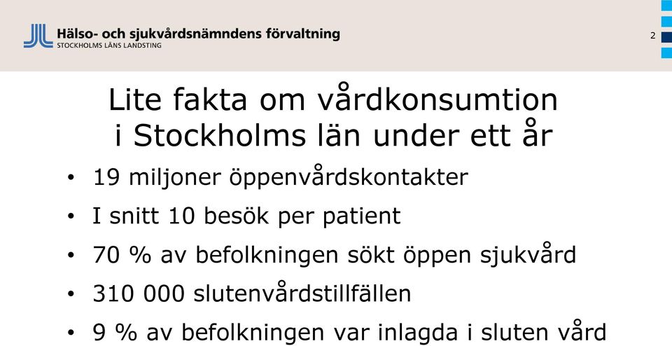 patient 70 % av befolkningen sökt öppen sjukvård 310 000