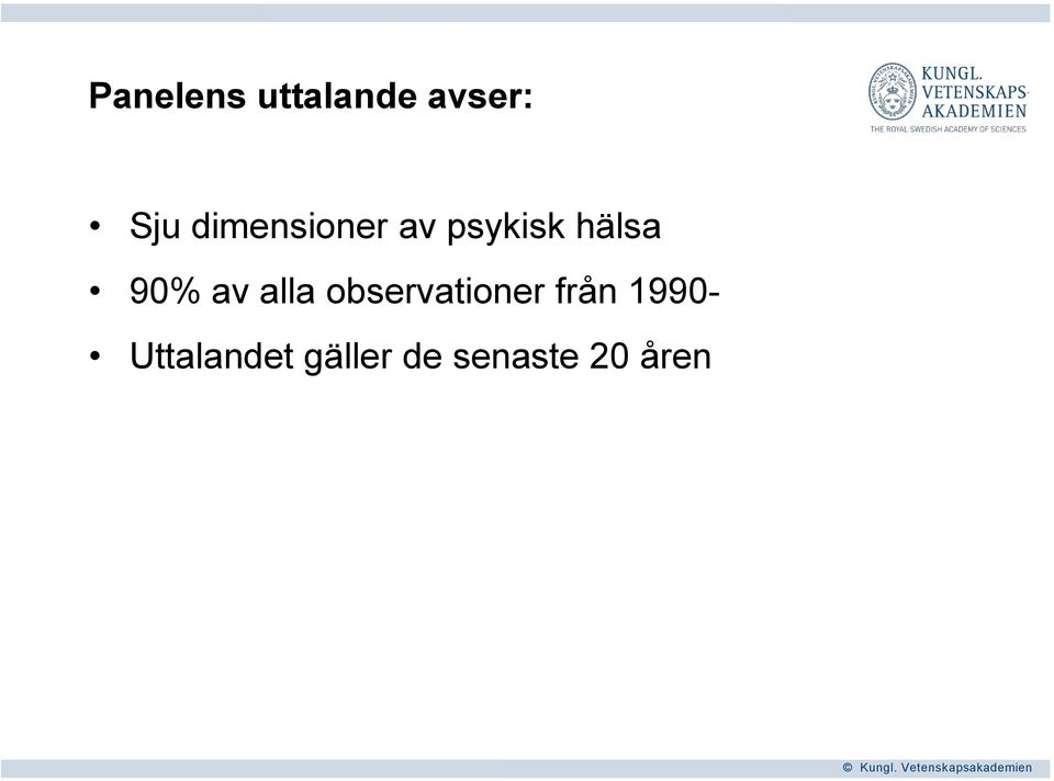 av alla observationer från 1990-