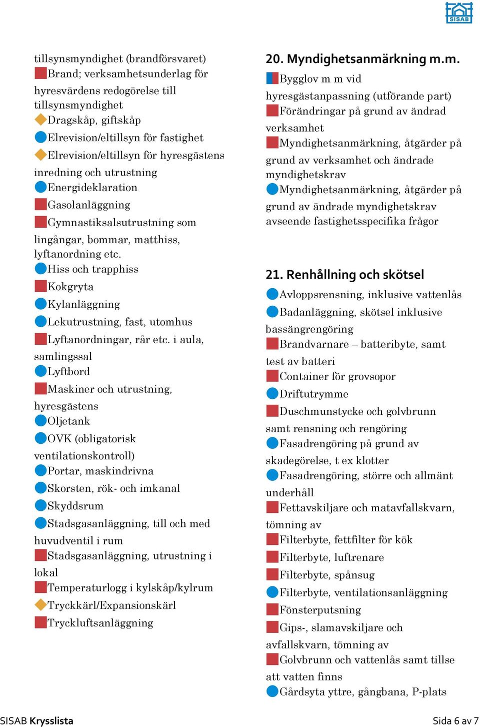 Hiss och trapphiss Kokgryta Kylanläggning Lekutrustning, fast, utomhus Lyftanordningar, rår etc.