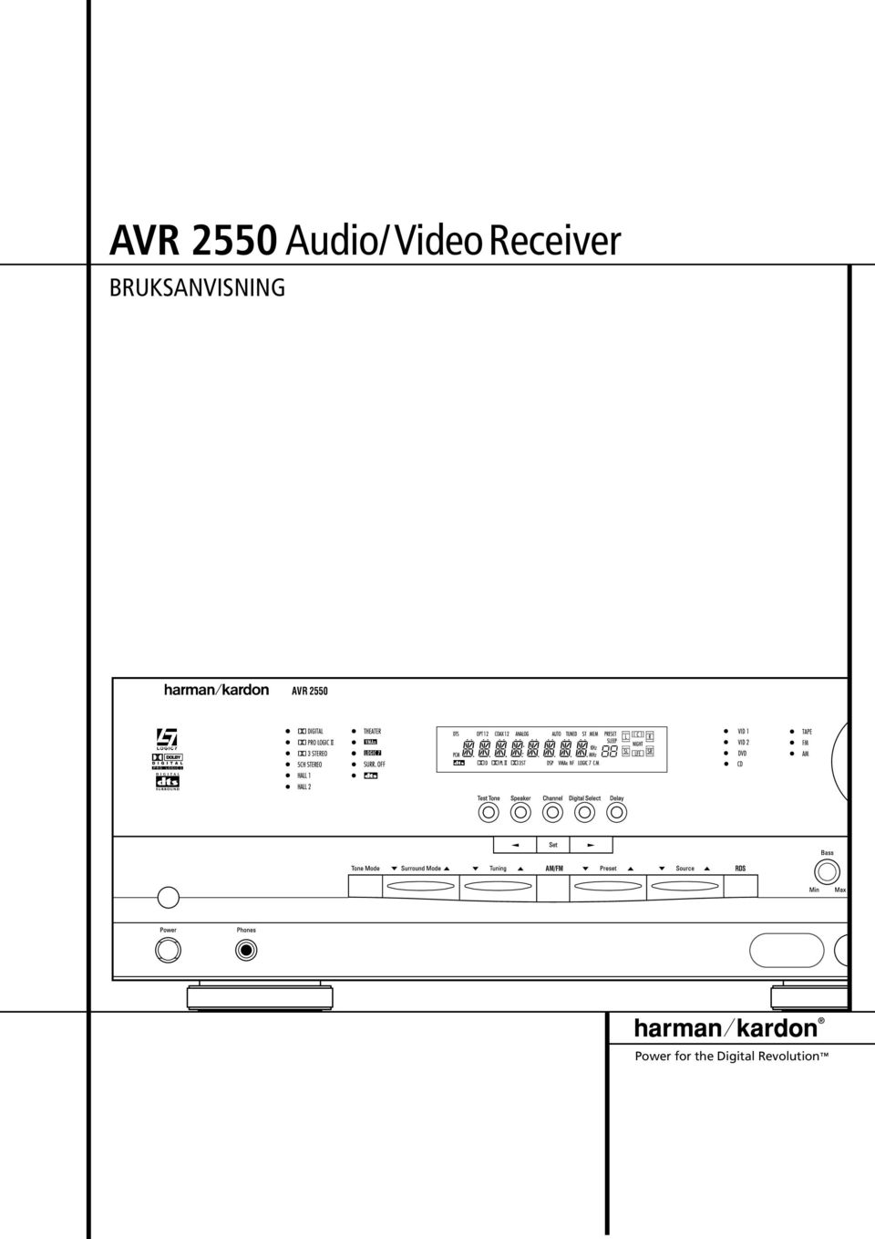 AVR 2550 AM/FM RDS