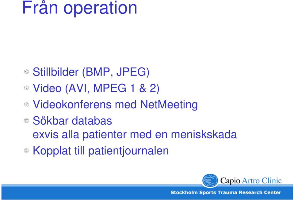 NetMeeting Sökbar databas exvis alla