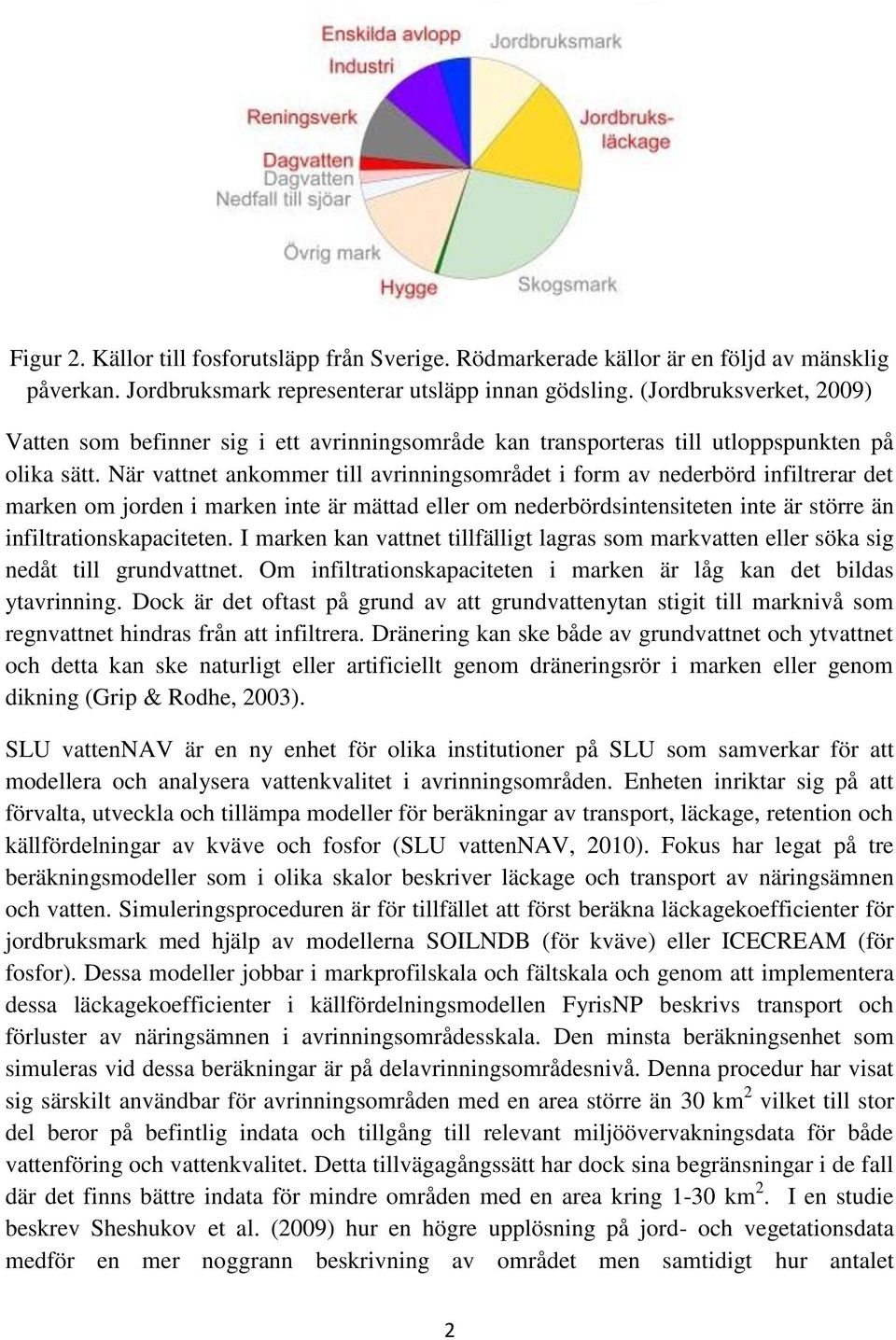 När vattnet ankommer till avrinningsområdet i form av nederbörd infiltrerar det marken om jorden i marken inte är mättad eller om nederbördsintensiteten inte är större än infiltrationskapaciteten.