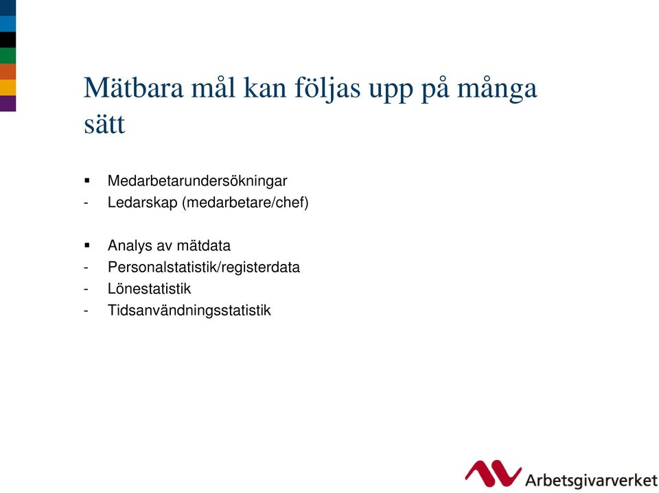 (medarbetare/chef) Analys av mätdata -