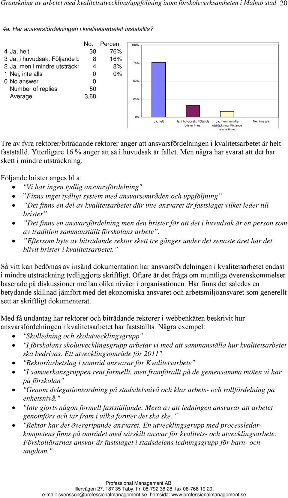 Följande brister finns: Ja, men i mindre utsträckning.