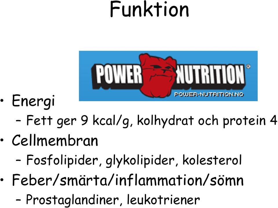 Fosfolipider, glykolipider, kolesterol
