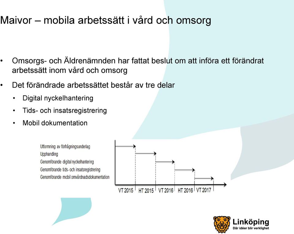 arbetssätt inom vård och omsorg Det förändrade arbetssättet består