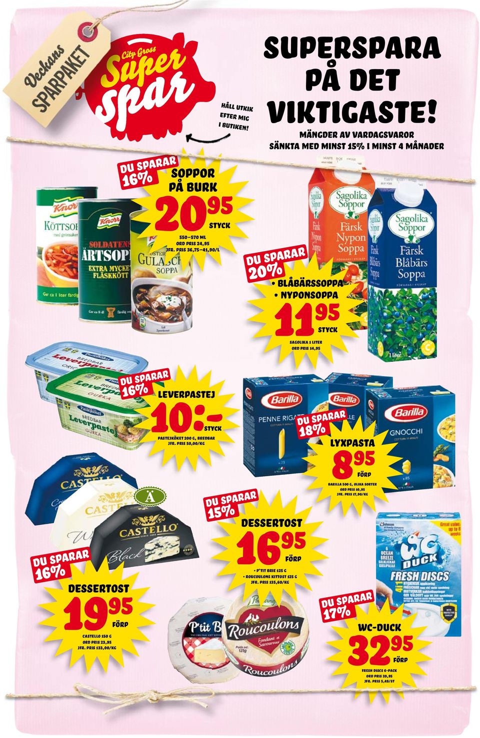 16% PÅ PÅ BUK BU K 20 550 570 ml ord pris 24, jfr.