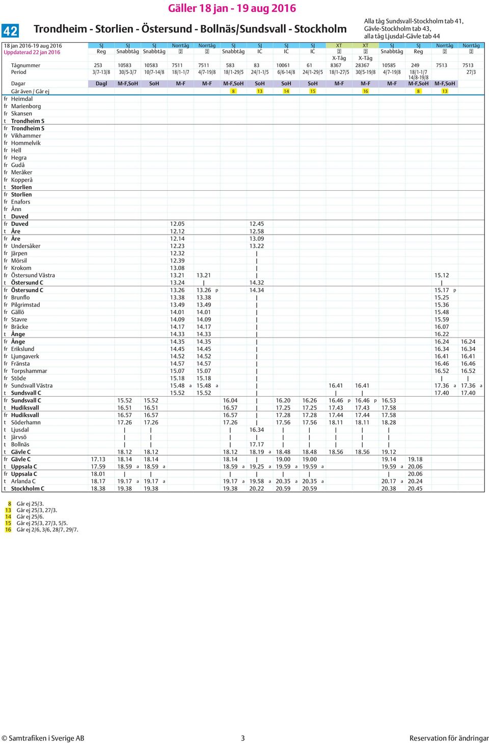 M-F M-F,SoH SoH SoH SoH M-F M-F M-F M-F,SoH M-F,SoH Går även / Går ej 8 13 14 15 16 8 13 fr Heimdal fr Marienborg fr Skansen t Storlien fr Storlien fr Enafors fr Ånn t Duved fr Duved 12.05 12.