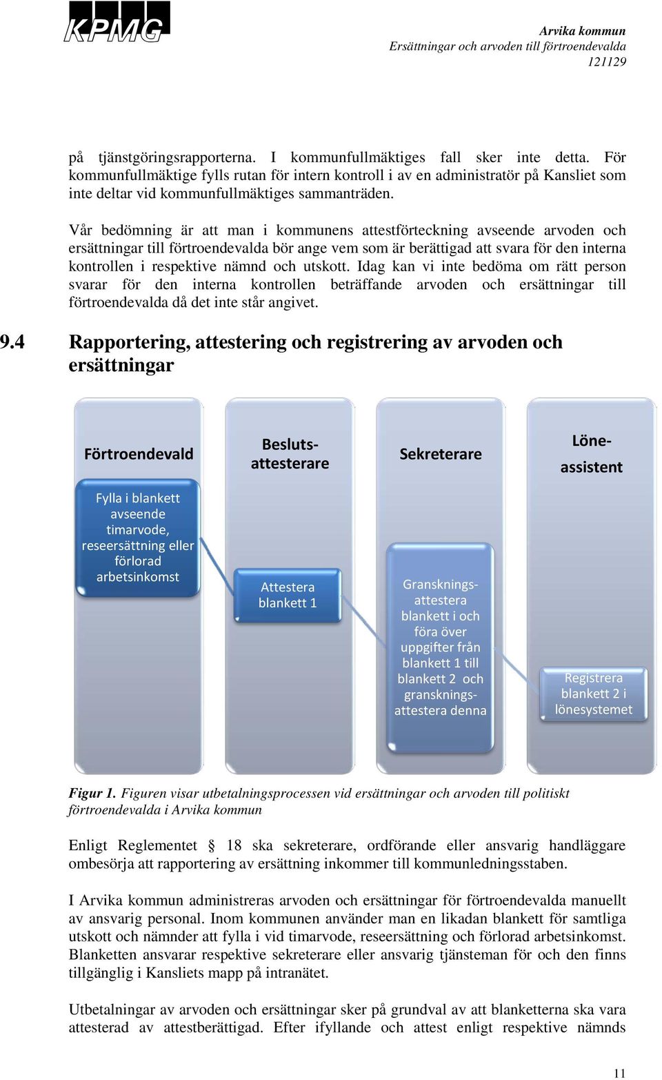 Vår bedömning är att man i kommunens attestförteckning avseende arvoden och ersättningar till förtroendevalda bör ange vem som är berättigad att svara för den interna kontrollen i respektive nämnd