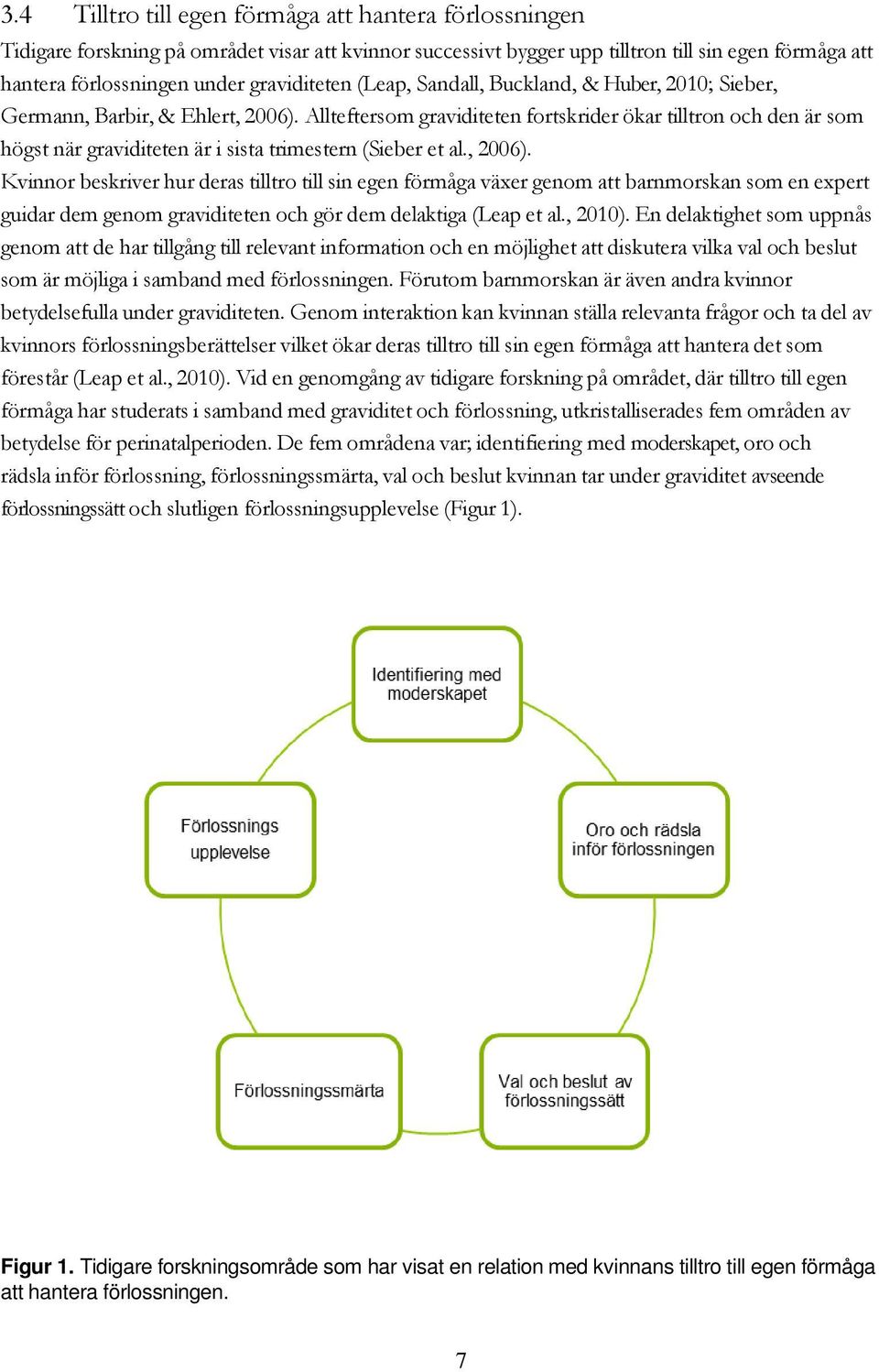 Allteftersom graviditeten fortskrider ökar tilltron och den är som högst när graviditeten är i sista trimestern (Sieber et al., 2006).