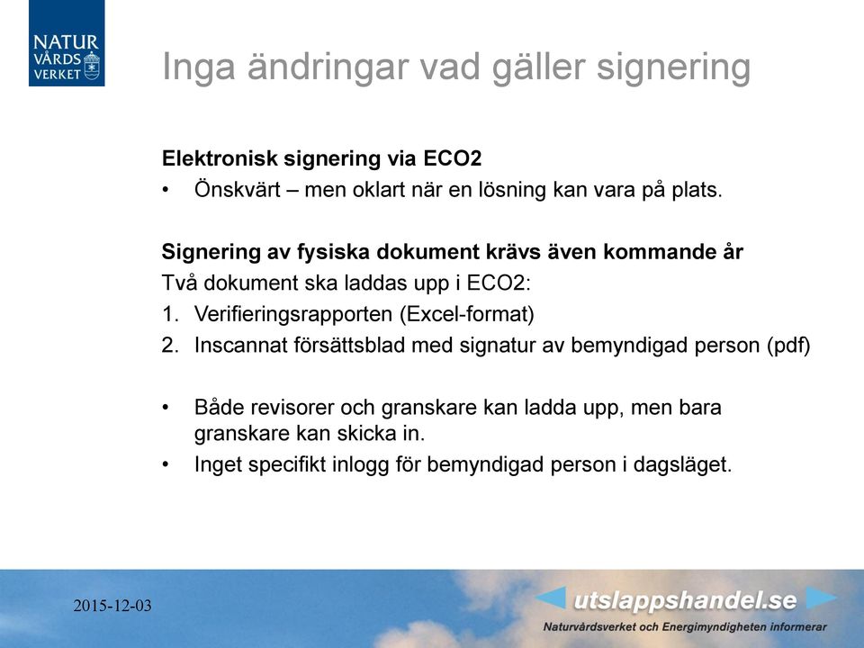 Verifieringsrapporten (Excel-format) 2.