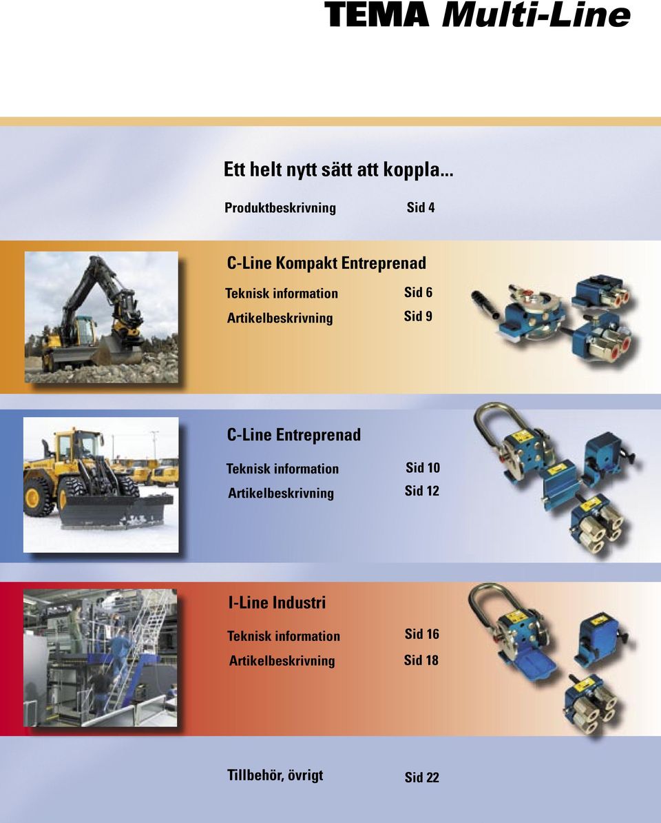 Artikelbeskrivning Sid 6 Sid 9 C-Line Entreprenad Teknisk information