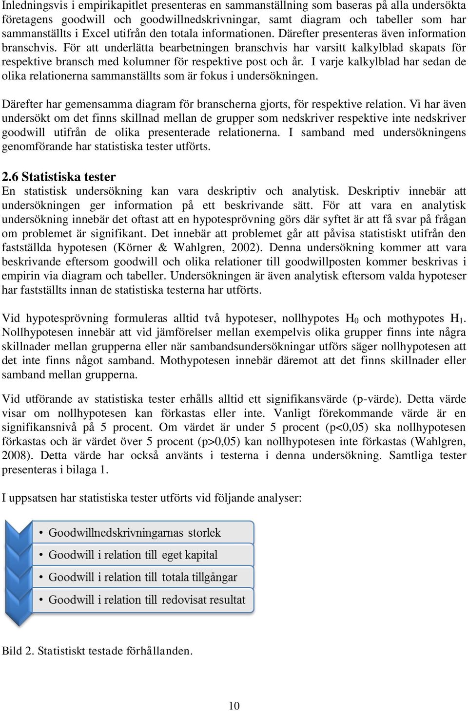 För att underlätta bearbetningen branschvis har varsitt kalkylblad skapats för respektive bransch med kolumner för respektive post och år.