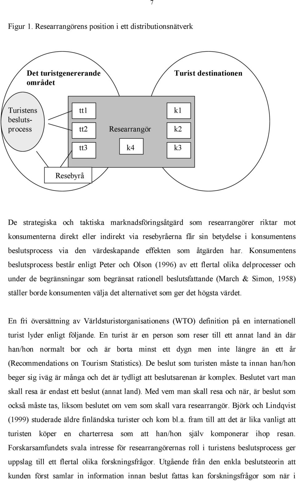 taktiska marknadsföringsåtgärd som researrangörer riktar mot konsumenterna direkt eller indirekt via resebyråerna får sin betydelse i konsumentens beslutsprocess via den värdeskapande effekten som