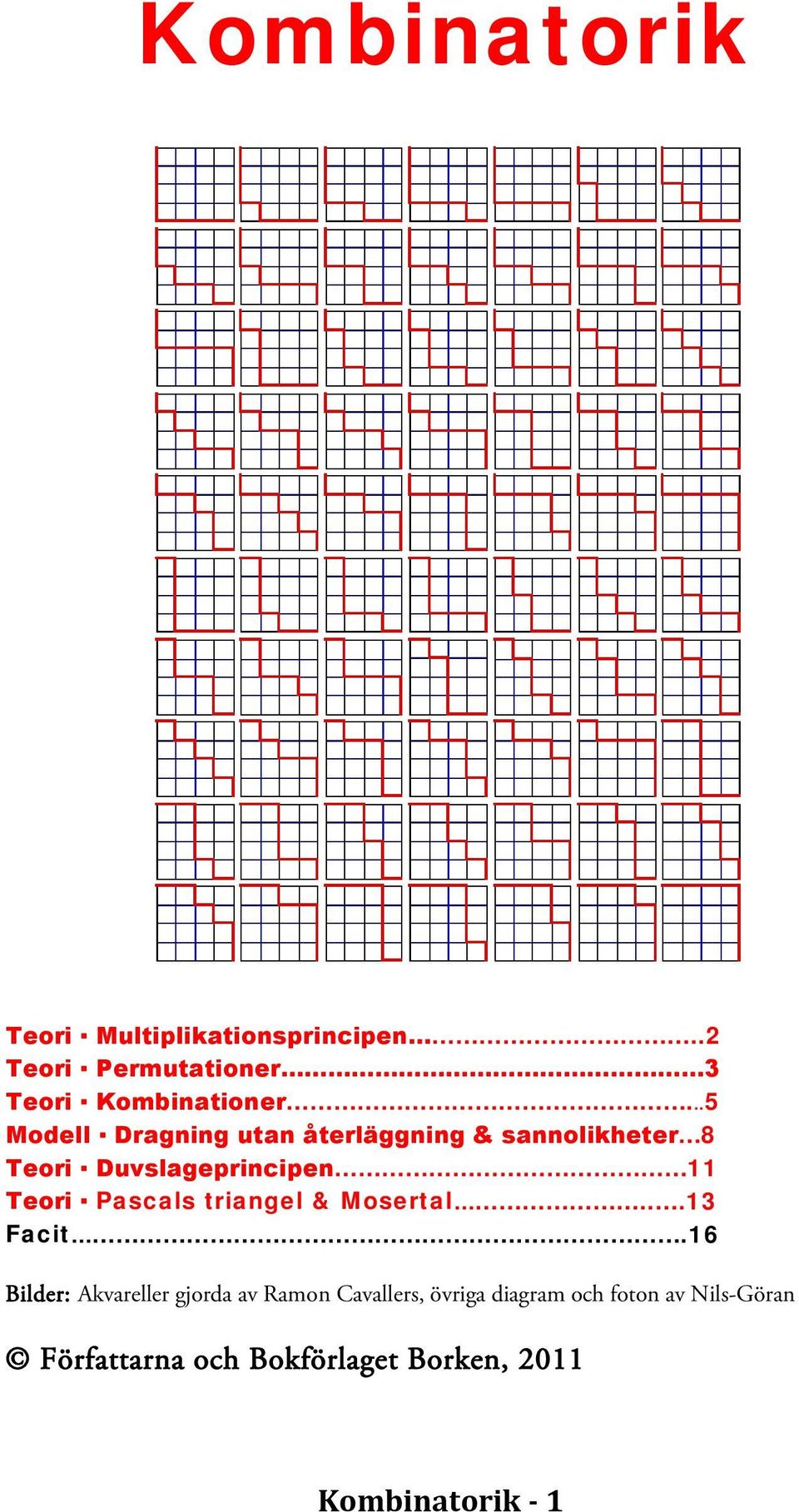 ..5 Modell Dragning utan återläggning & sannolikheter 8 Teori Duvslageprincipen 11