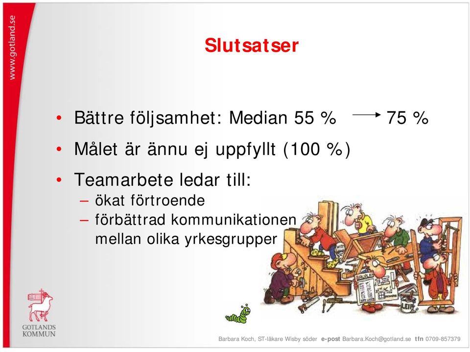 Teamarbete ledar till: ökat förtroende