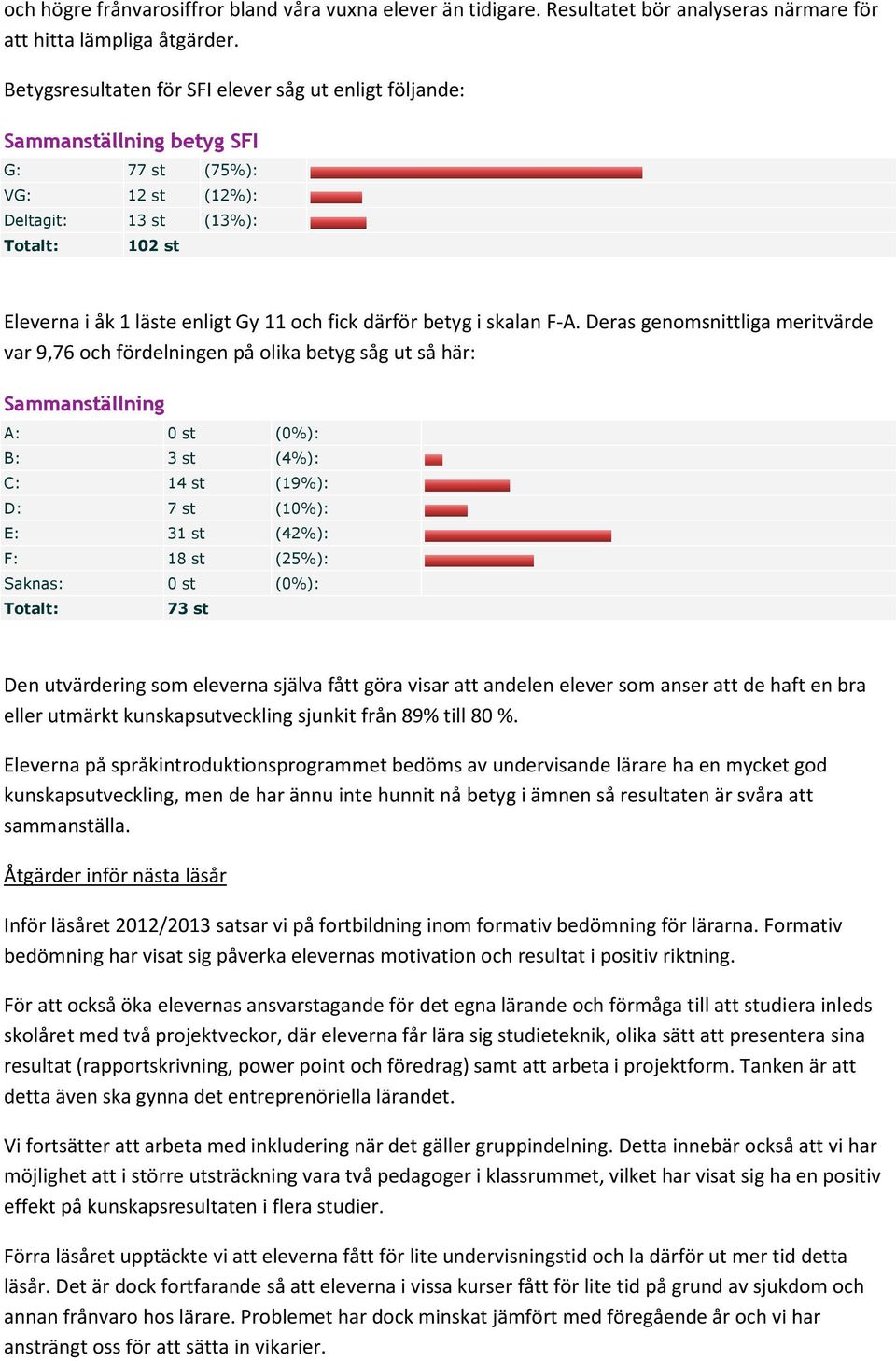 därför betyg i skalan F-A.