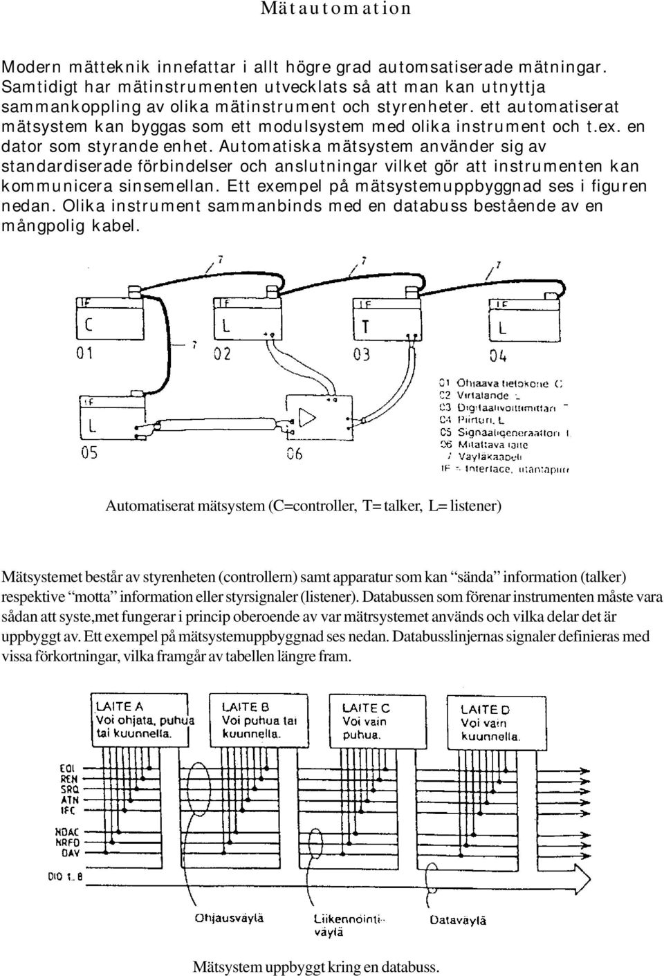 ett automatiserat mätsystem kan byggas som ett modulsystem med olika instrument och t.ex. en dator som styrande enhet.