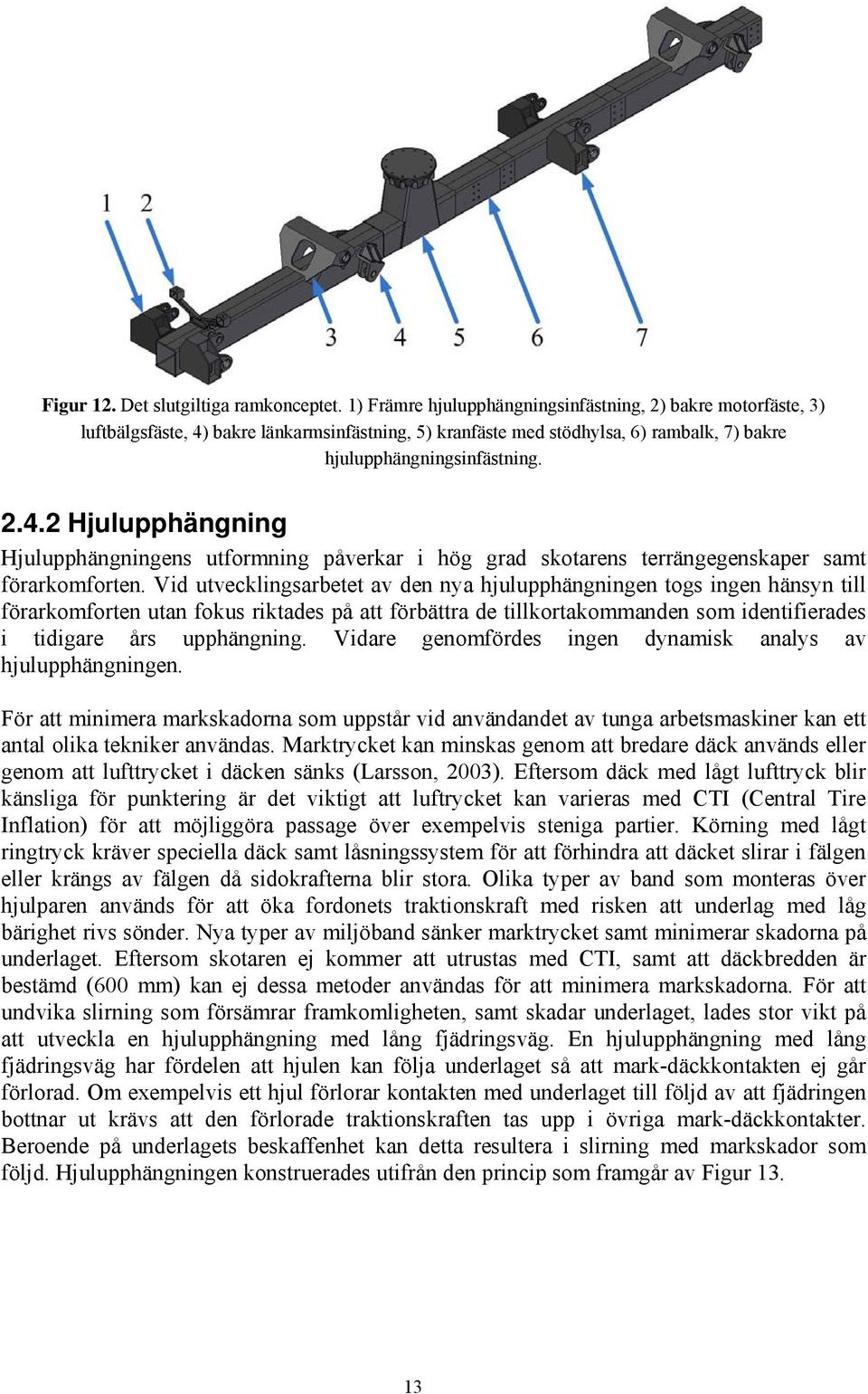 Vid utvecklingsarbetet av den nya hjulupphängningen togs ingen hänsyn till förarkomforten utan fokus riktades på att förbättra de tillkortakommanden som identifierades i tidigare års upphängning.