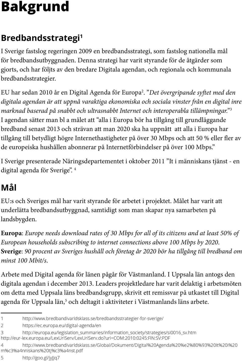 EU har sedan 2010 år en Digital Agenda för Europa 2.