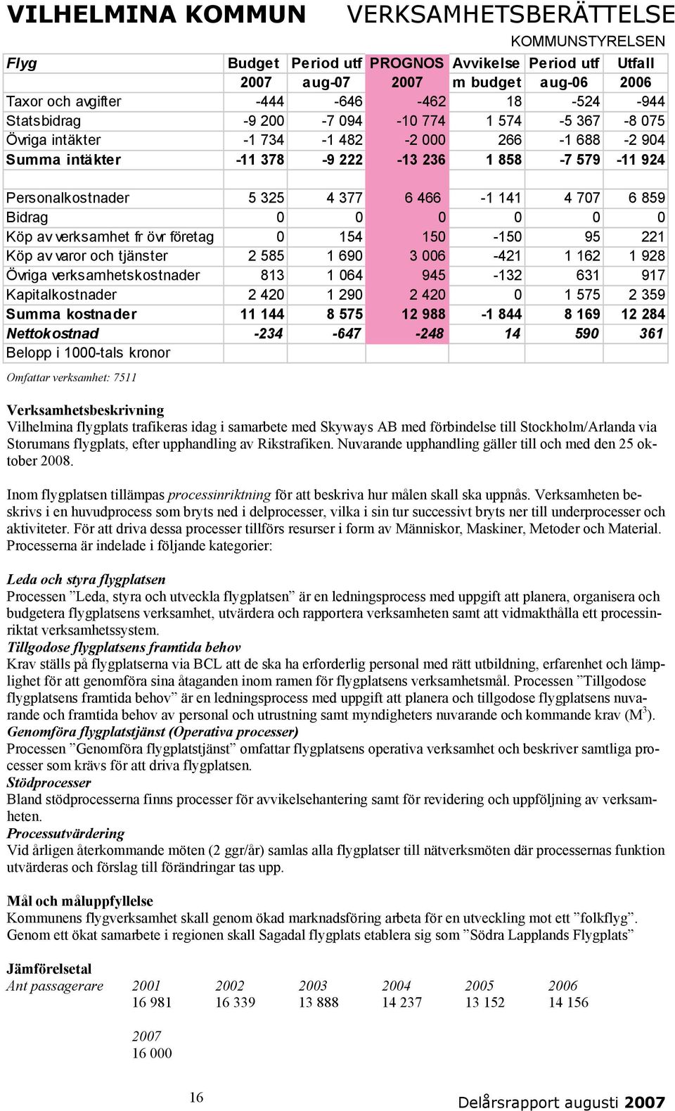 Verksamheten beskrivs i en huvudprocess som bryts ned i delprocesser, vilka i sin tur successivt bryts ner till underprocesser och aktiviteter.